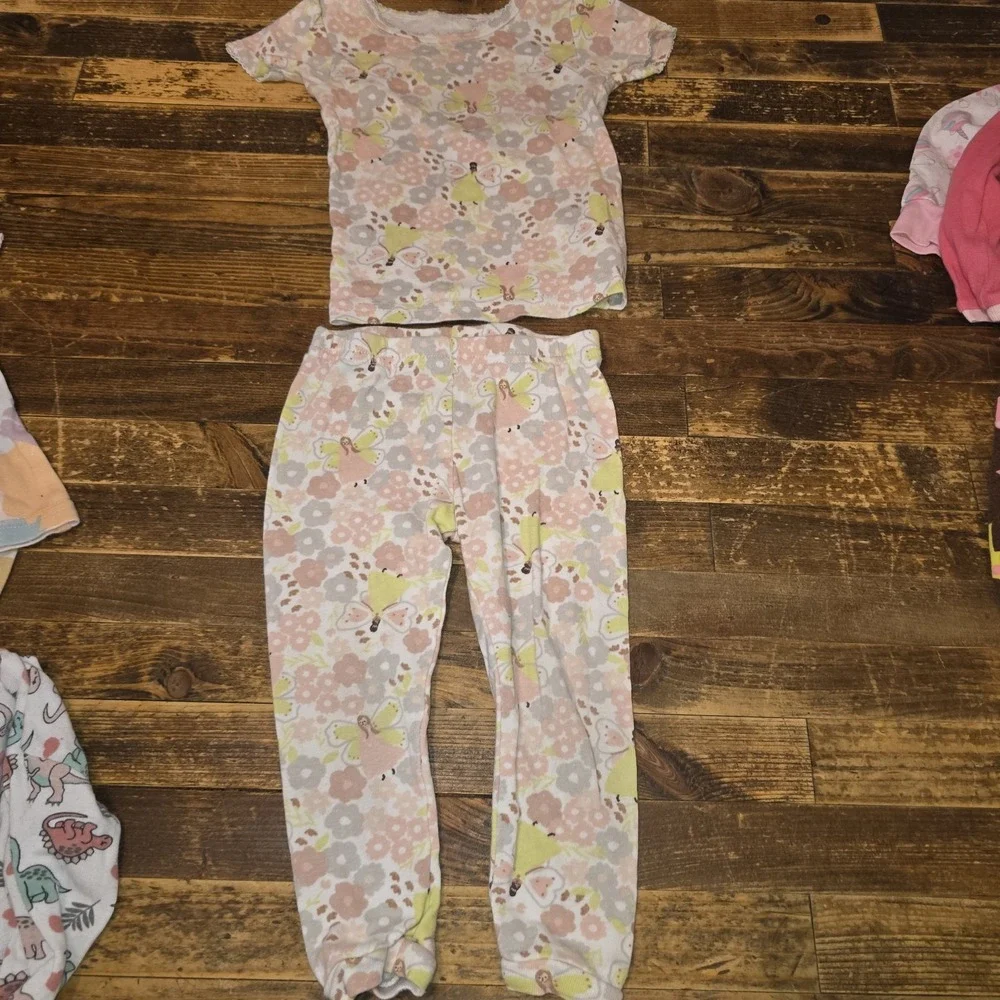 Baby Girl Bundle Size 12 mo Two-Piece Pajama Sets PJs Lot Of 6 Sets